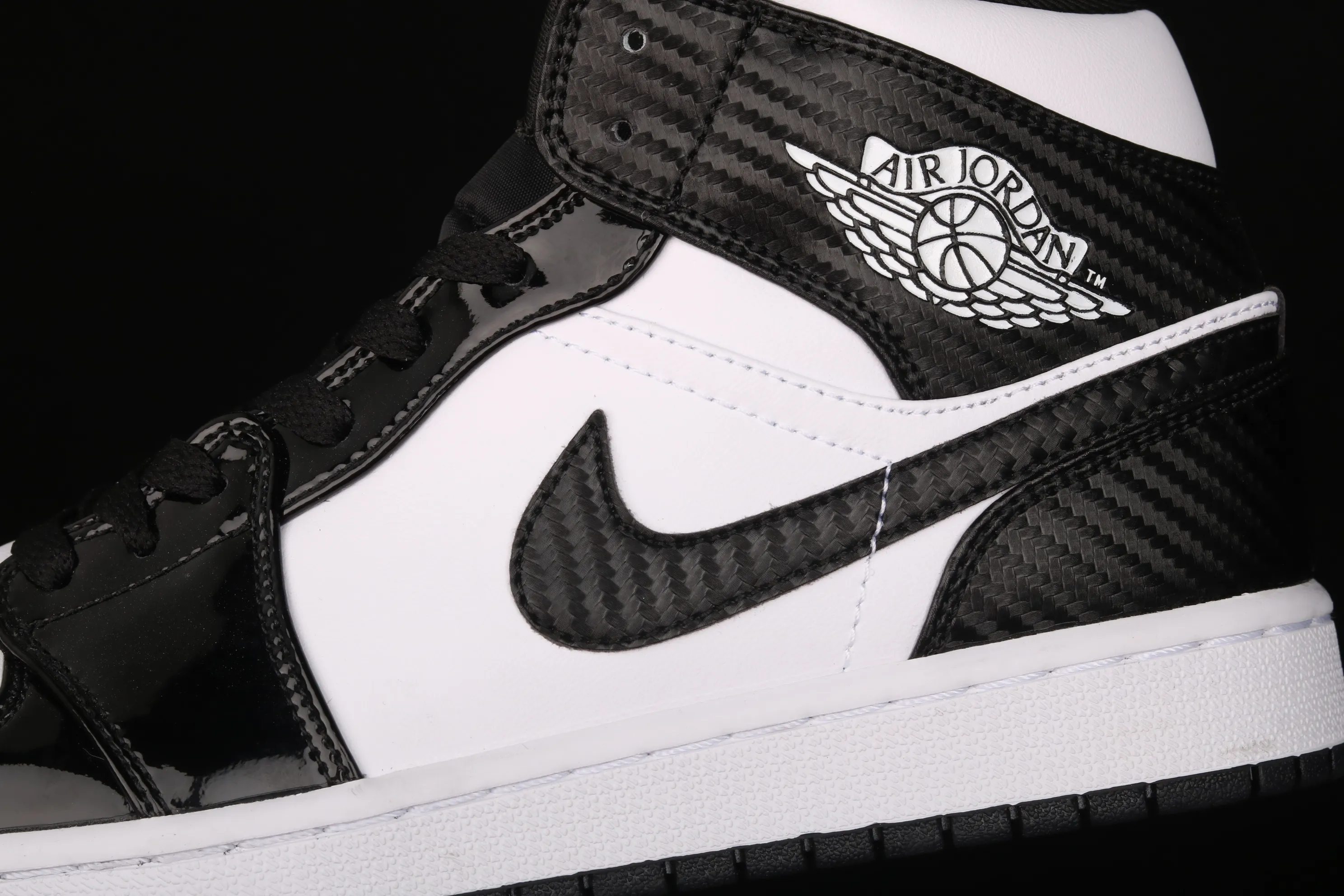 All Categories Air Jordan Jordan Series Basketball Shoes Air Jordan 1 Mid Air Jordan 1 Mid "All-Star" AJ1 Joe 1 China All-Star Black and White Patent Leather Mid-top Versatile Casual Sports Shoes DD1649-001